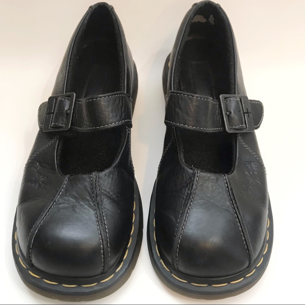Dr Martens tooled leather flower Mary Jane’s